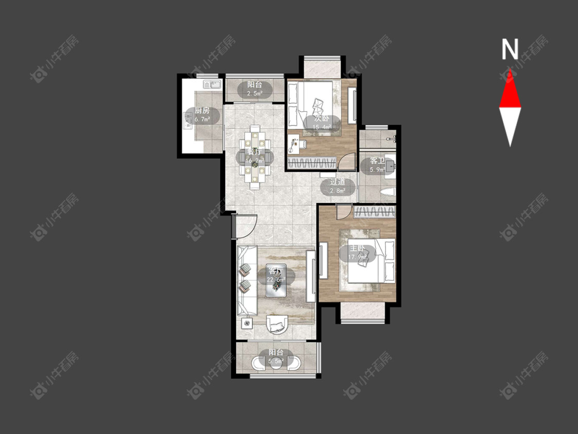 水木年华花园房源户型图 常州水木年华花园在售二手房源户型图_小牛看房