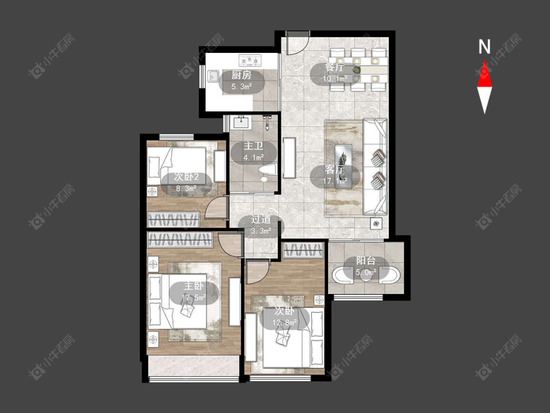 常州绿都万和城五区在售二手房源户型图_小牛看房