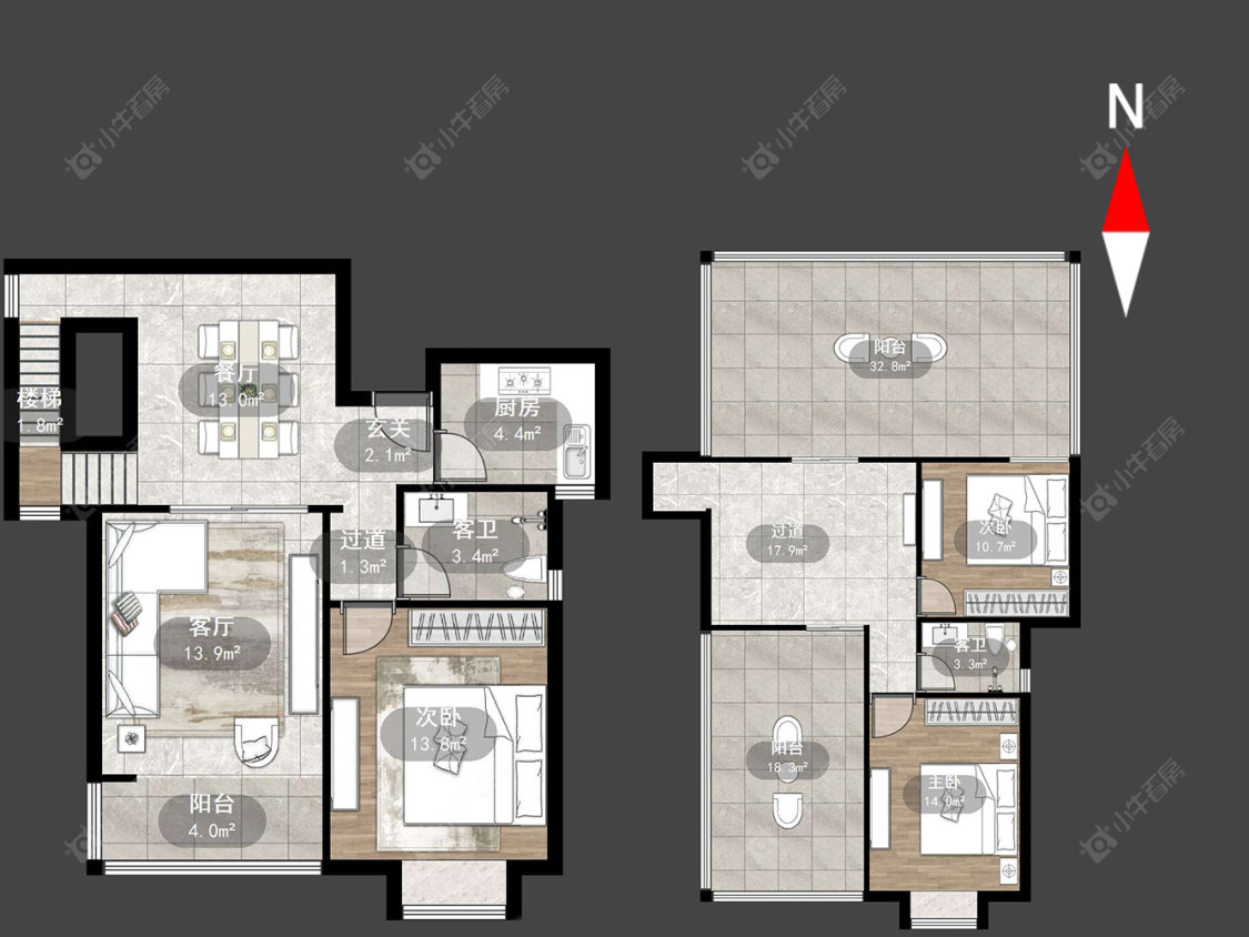 丰乐尚都房源户型图 常州丰乐尚都在售二手房源户型图_小牛看房