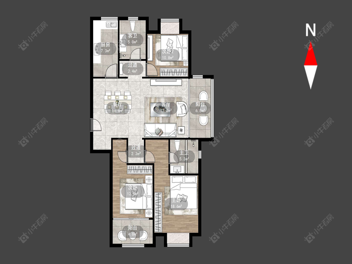 常州新城御景湾在售二手房源户型图_小牛看房