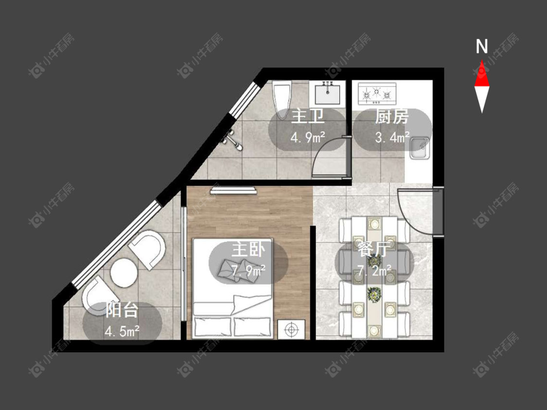 万科弘阳君望甲第房源户型图 常州万科弘阳君望甲第在售二手房源户型图_小牛看房