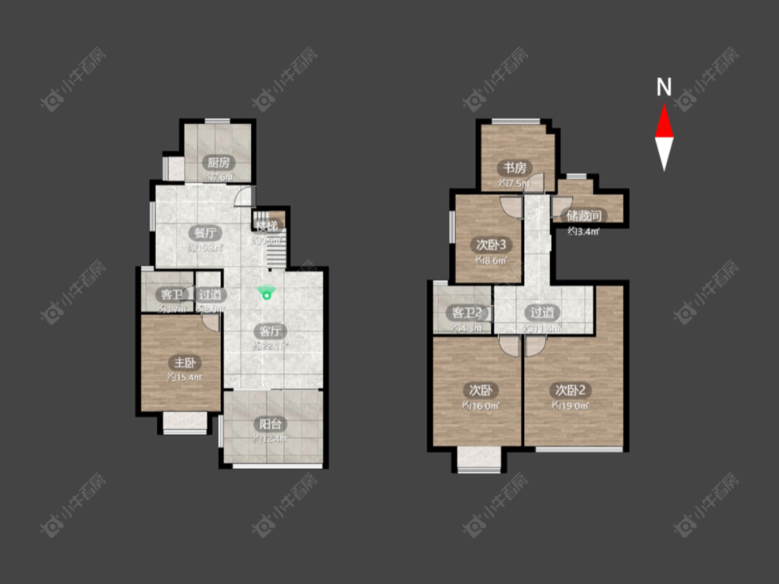 常州润德半岛在售二手房源户型图_小牛看房