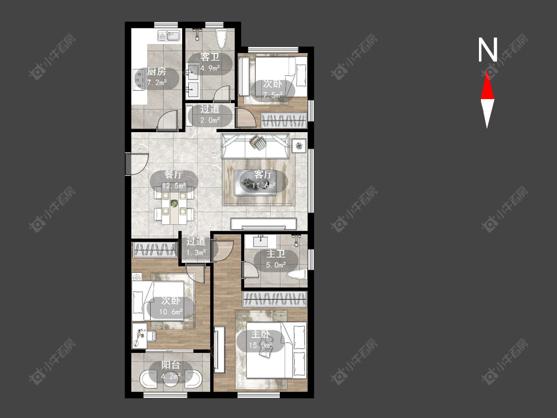 常州菱溪名居在售二手房源户型图_小牛看房