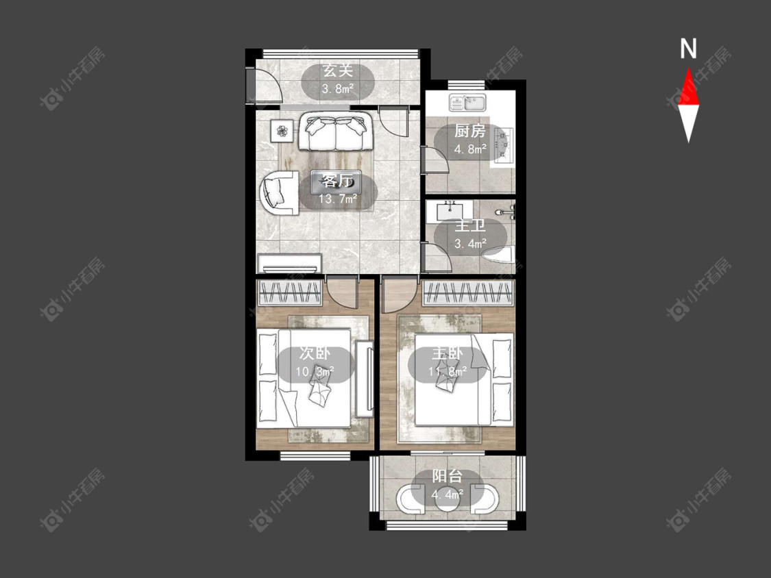 常州清潭清园在售二手房源户型图_小牛看房
