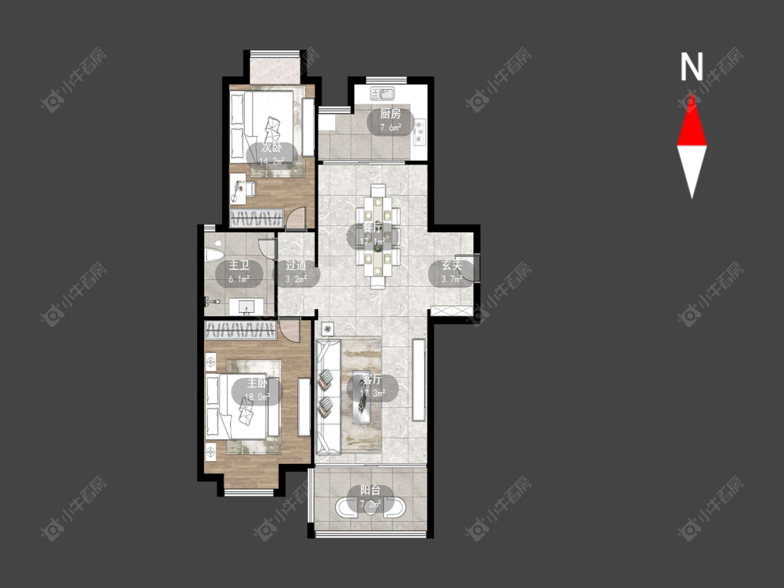 常州府翰苑西区在售二手房房源户型图_小牛看房