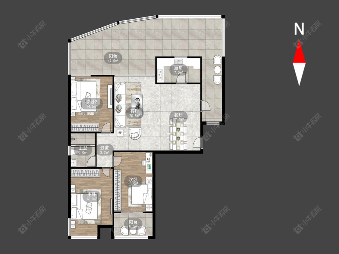 新城蓝钻苑北区房源户型图 常州新城蓝钻苑北区在售二手房源户型图_小牛看房