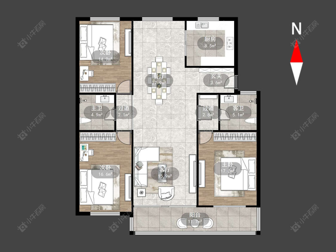 青盛公寓房源户型图 常州青盛公寓在售二手房源户型图_小牛看房