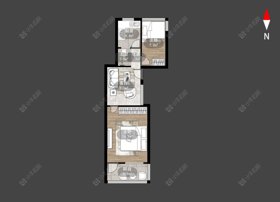 中山路房源户型图 常州中山路在售二手房源户型图_小牛看房