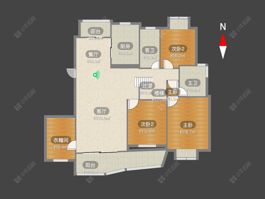 常州聚博花园在售二手房源户型图_小牛看房