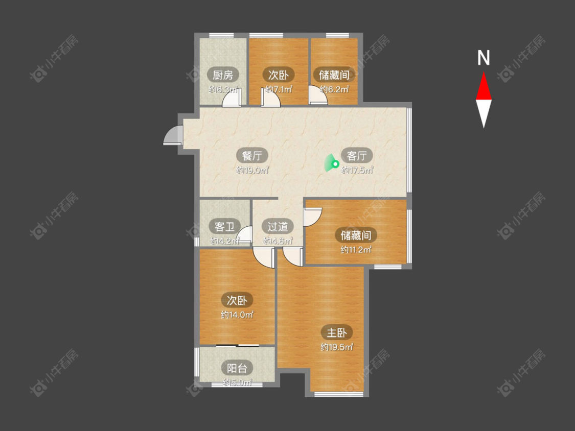 常州永宁雅苑在售二手房源户型图_小牛看房