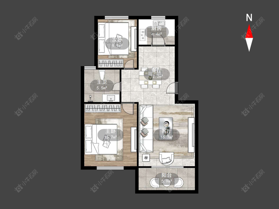 常州紫荆东苑在售二手房源户型图_小牛看房
