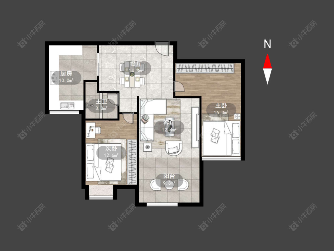 世茂香槟湖二期房源户型图 常州世茂香槟湖二期在售二手房源户型图_小牛看房