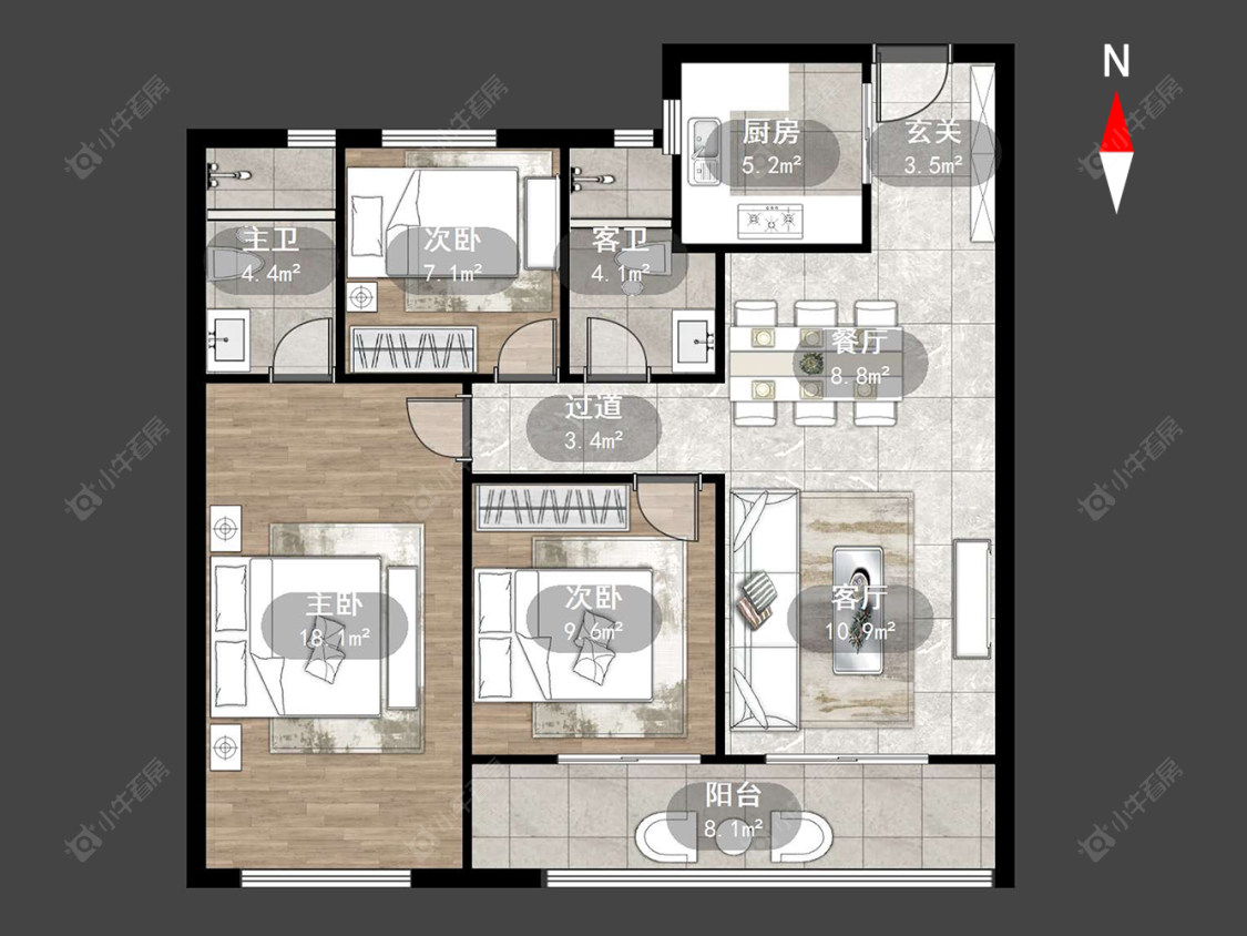 保利大都汇房源户型图 常州保利大都汇在售二手房源户型图_小牛看房