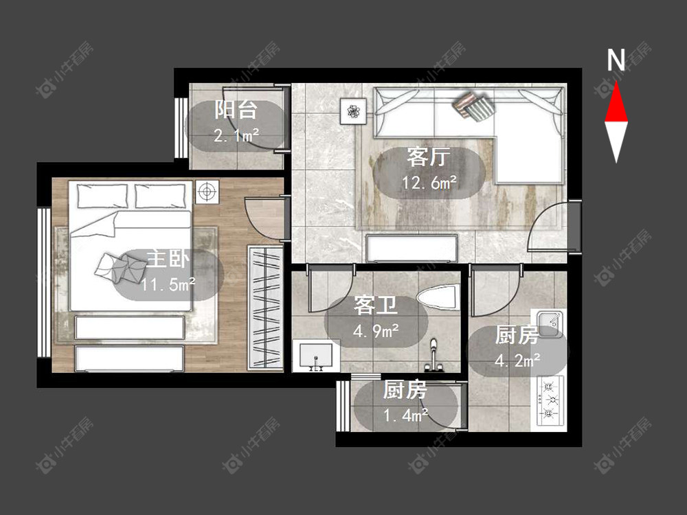 常州星河国际五区在售二手房房源户型图_小牛看房