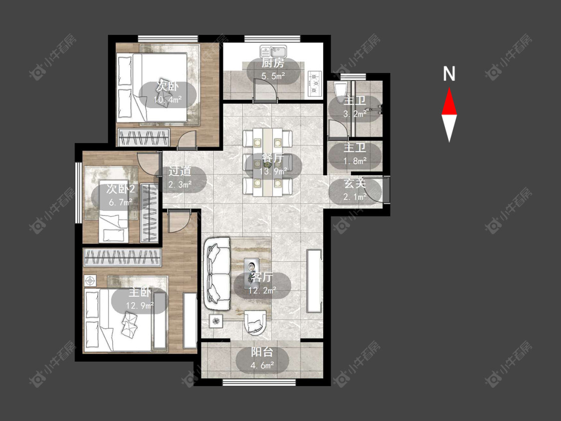 常州嘉禾尚郡在售二手房源户型图_小牛看房