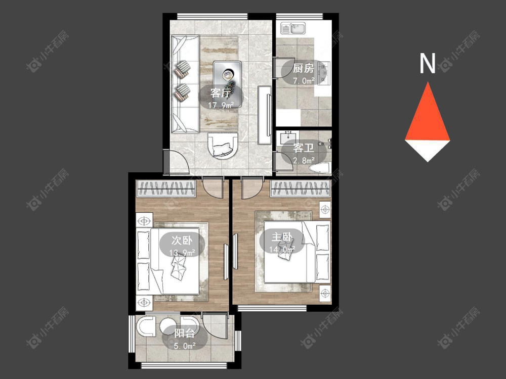 常州东方新村在售二手房源户型图_小牛看房
