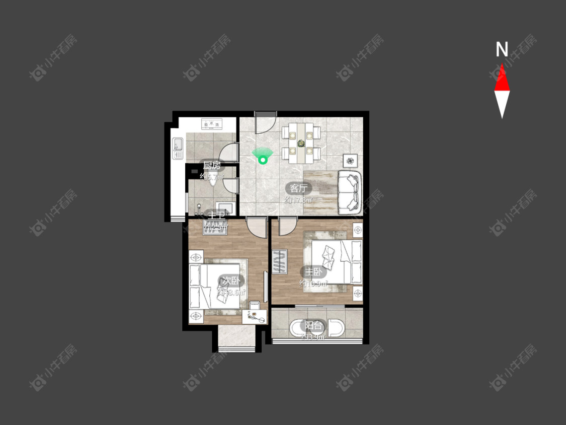 常州中意宝第在售二手房源户型图_小牛看房