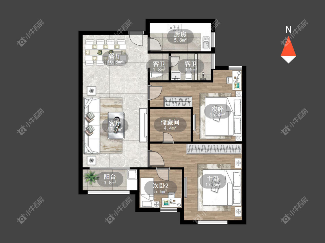 常州绿地峰云汇在租房源_小牛看房