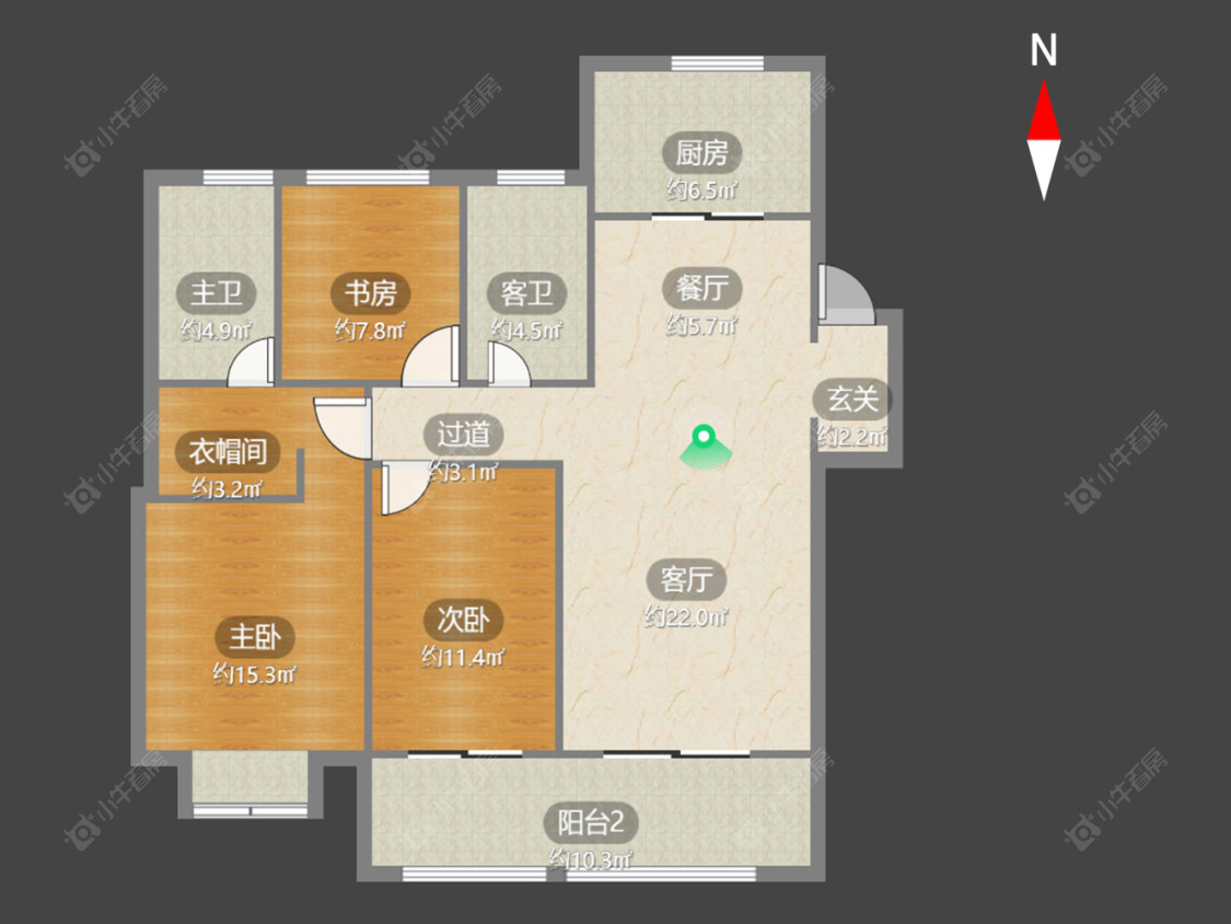 常州新城金郡(金坛)1区在售二手房源户型图_小牛看房