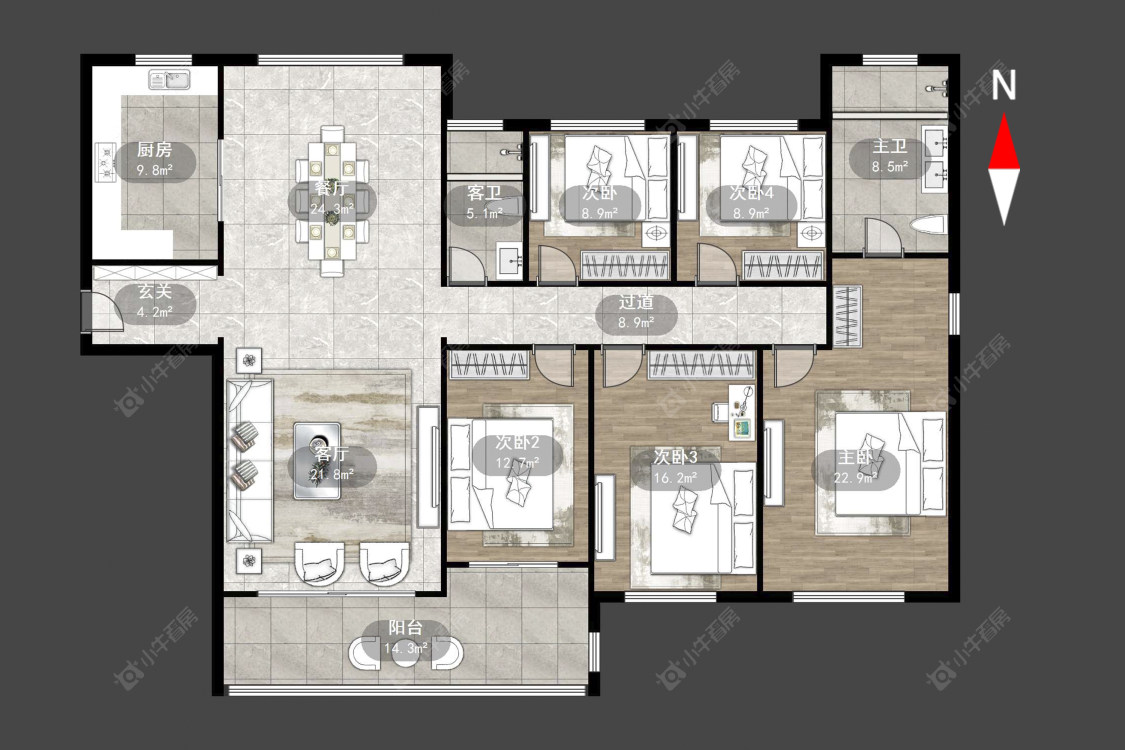 常州星河国际九区在售二手房源户型图_小牛看房