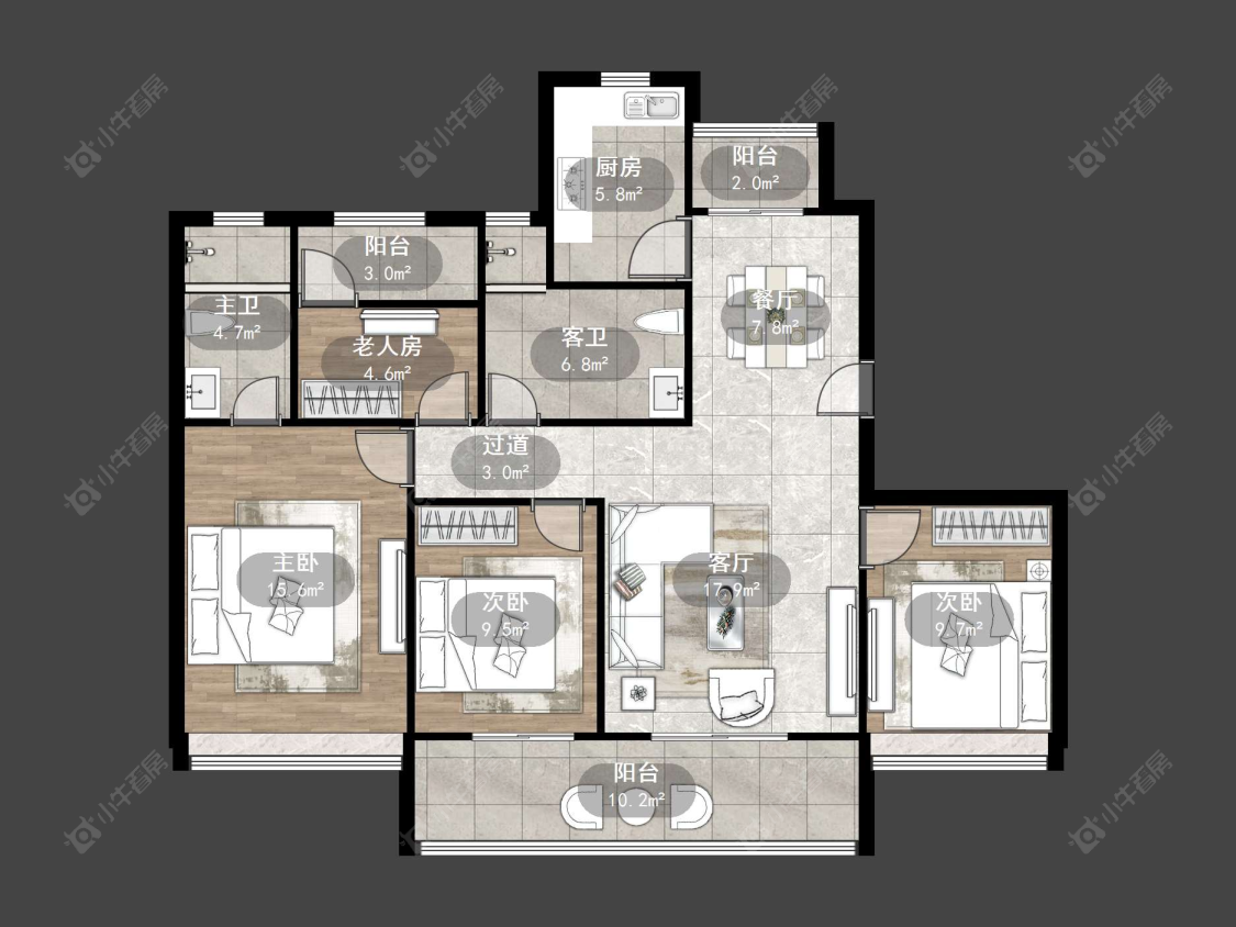 爱家尚城房源户型图 丹阳爱家尚城在售二手房源户型图_小牛看房
