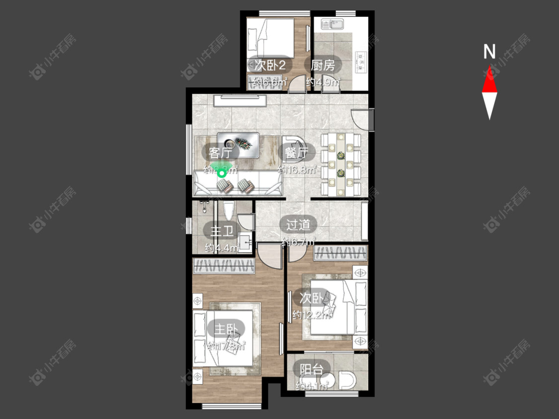 常州道成广场在售二手房源户型图_小牛看房