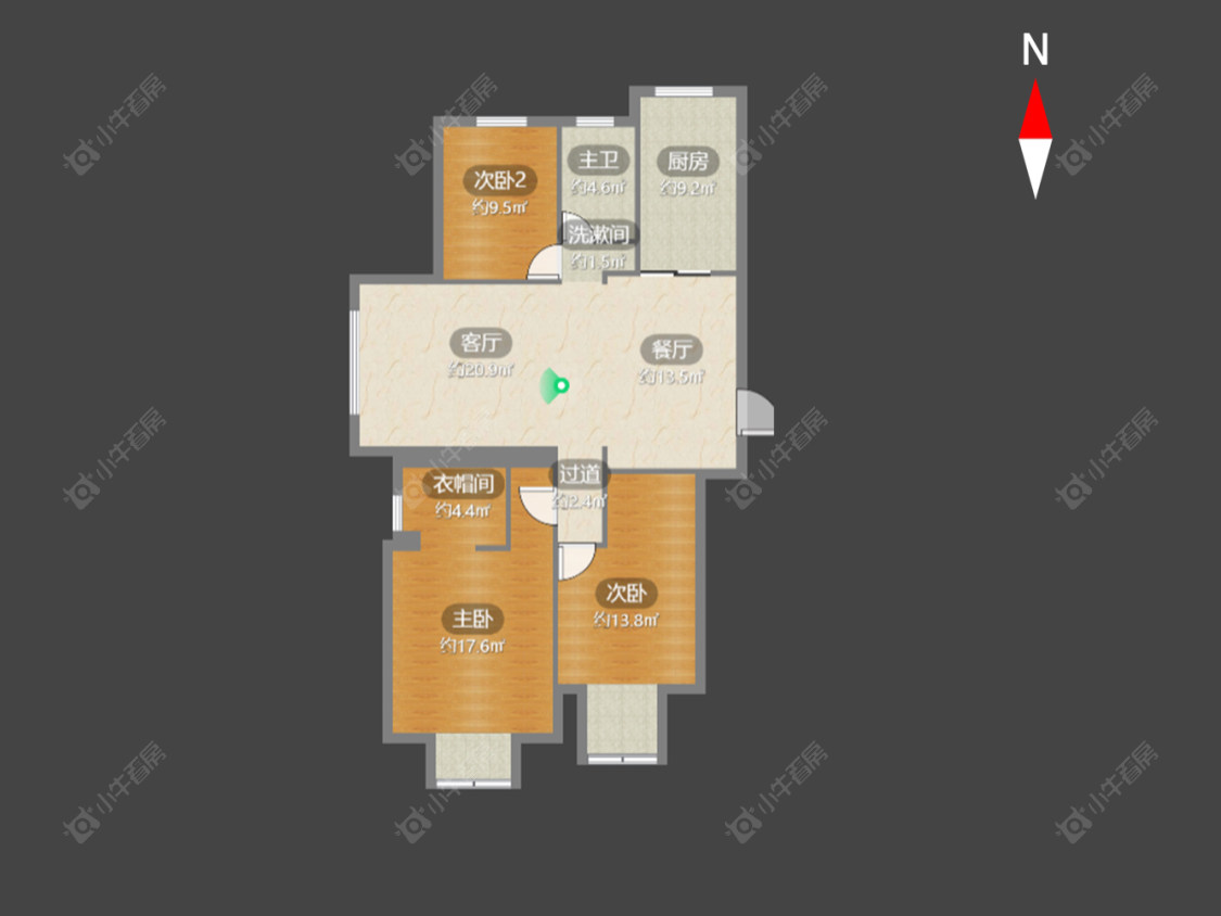 常州金玉华府在售二手房源户型图_小牛看房