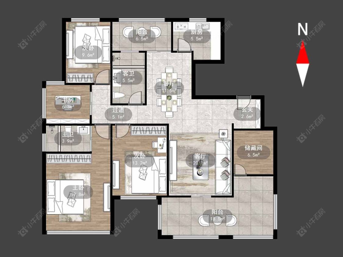 新城公馆天域房源户型图 常州新城公馆天域在售二手房源户型图_小牛看房