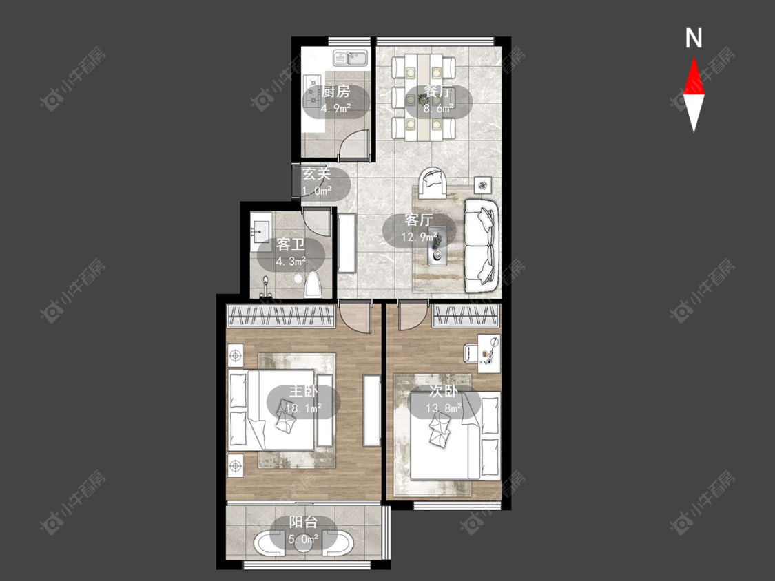 常州圩墩新村在售二手房源户型图_小牛看房