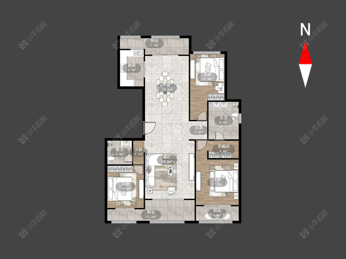 常州龙湖原山在售二手房源户型图_小牛看房