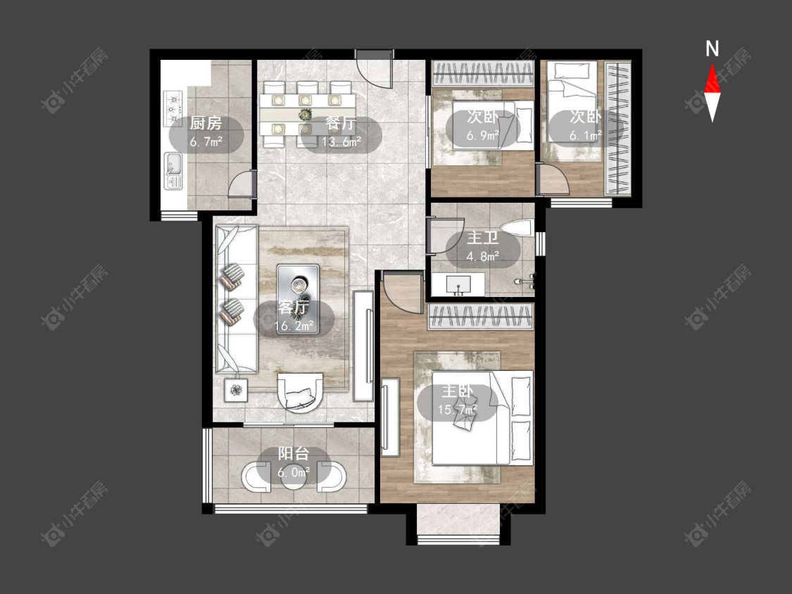 常州桃苑新都在售二手房源户型图_小牛看房