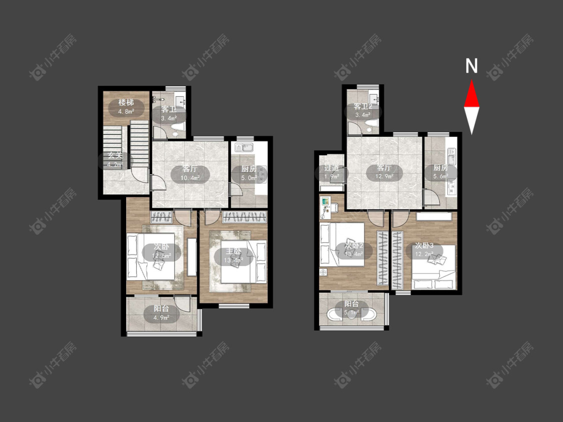 常州翠竹新村南区在售二手房房源户型图_小牛看房