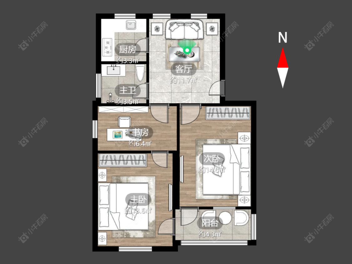 博爱路房源户型图 常州博爱路在售二手房源户型图_小牛看房