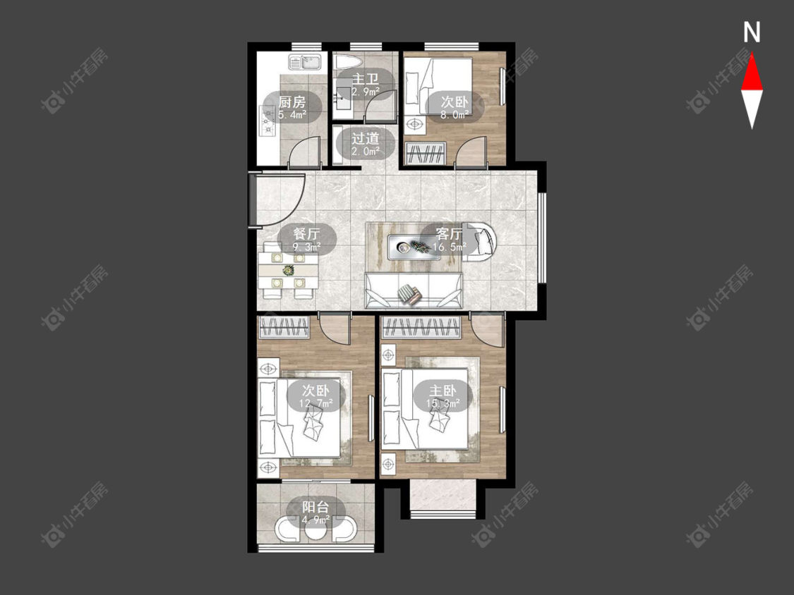 新城桃李郡房源户型图 常州新城桃李郡在售二手房源户型图_小牛看房