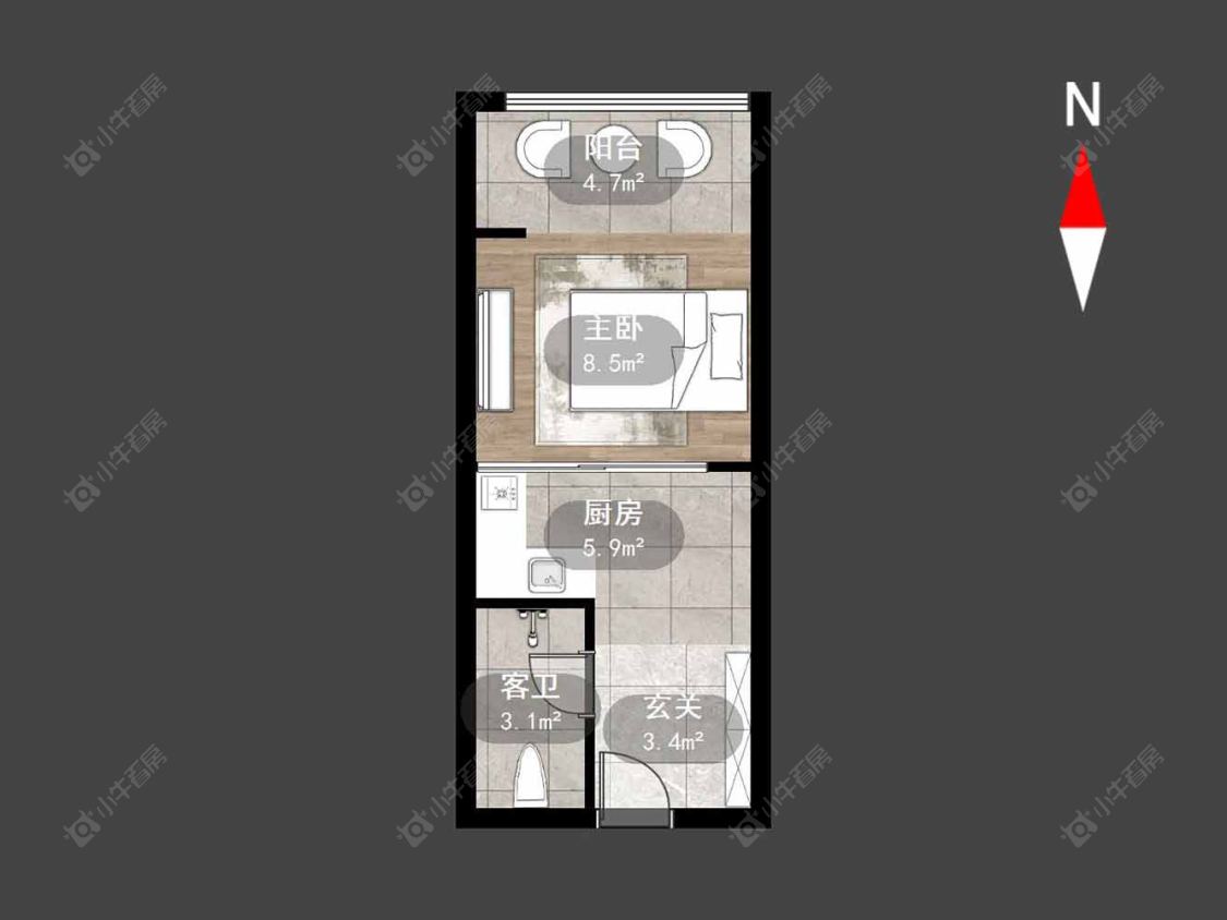 高力国际SOHO房源户型图 常州高力国际SOHO在售二手房源户型图_小牛看房