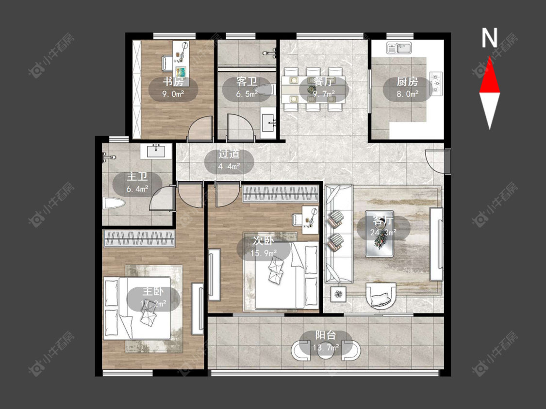 金都名苑房源户型图 常州金都名苑在售二手房源户型图_小牛看房