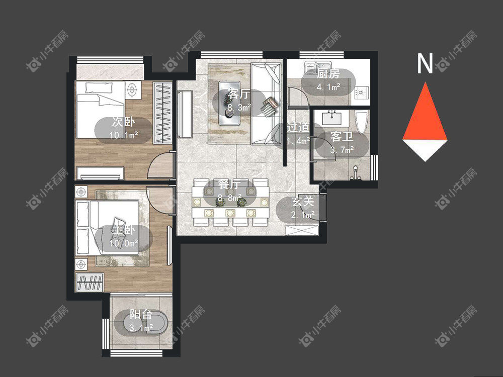 常州泰盈八千里在租房源室内图_小牛看房
