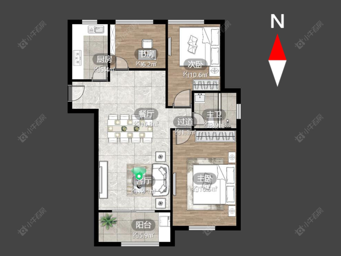 常州绿都万和城七区在售二手房源户型图_小牛看房