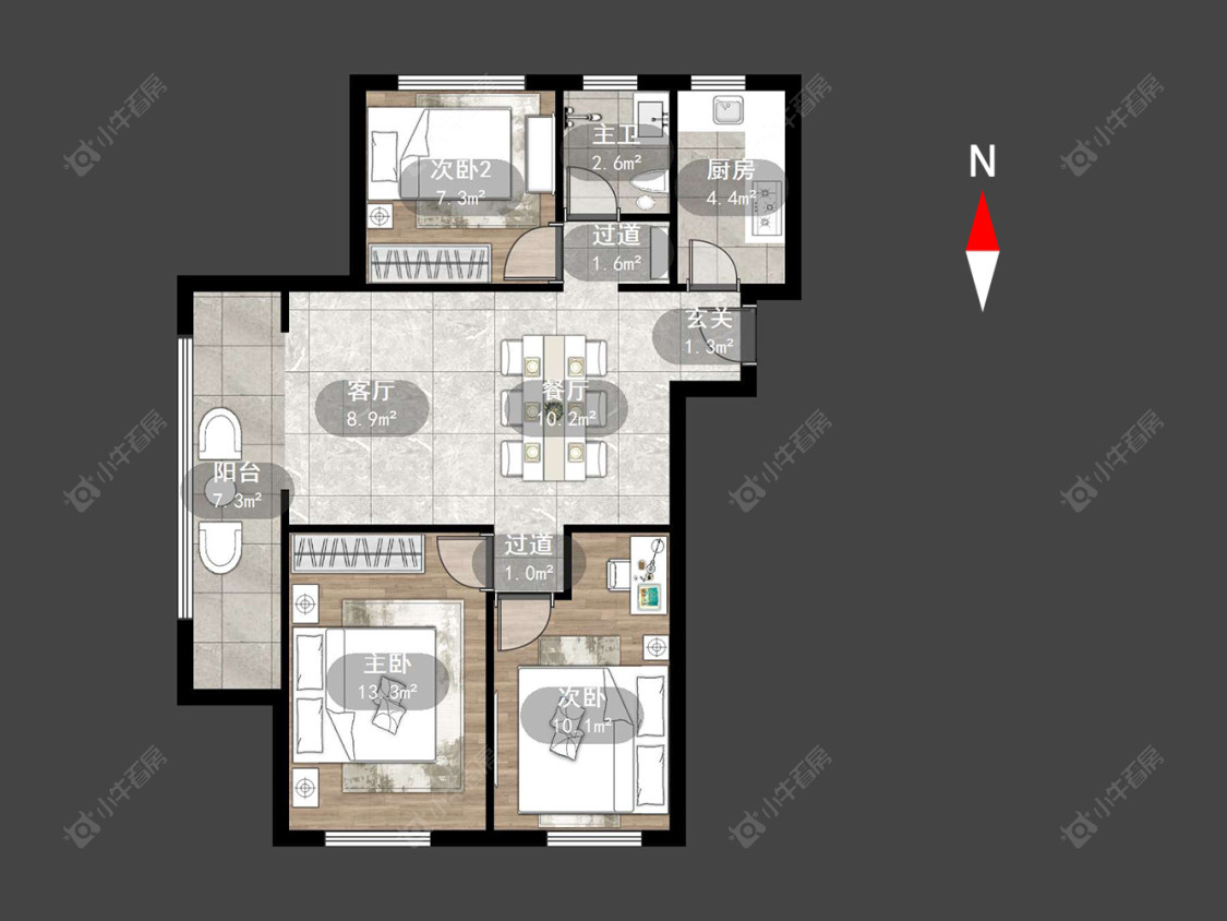 常州绿都万和城七区在售二手房源户型图_小牛看房