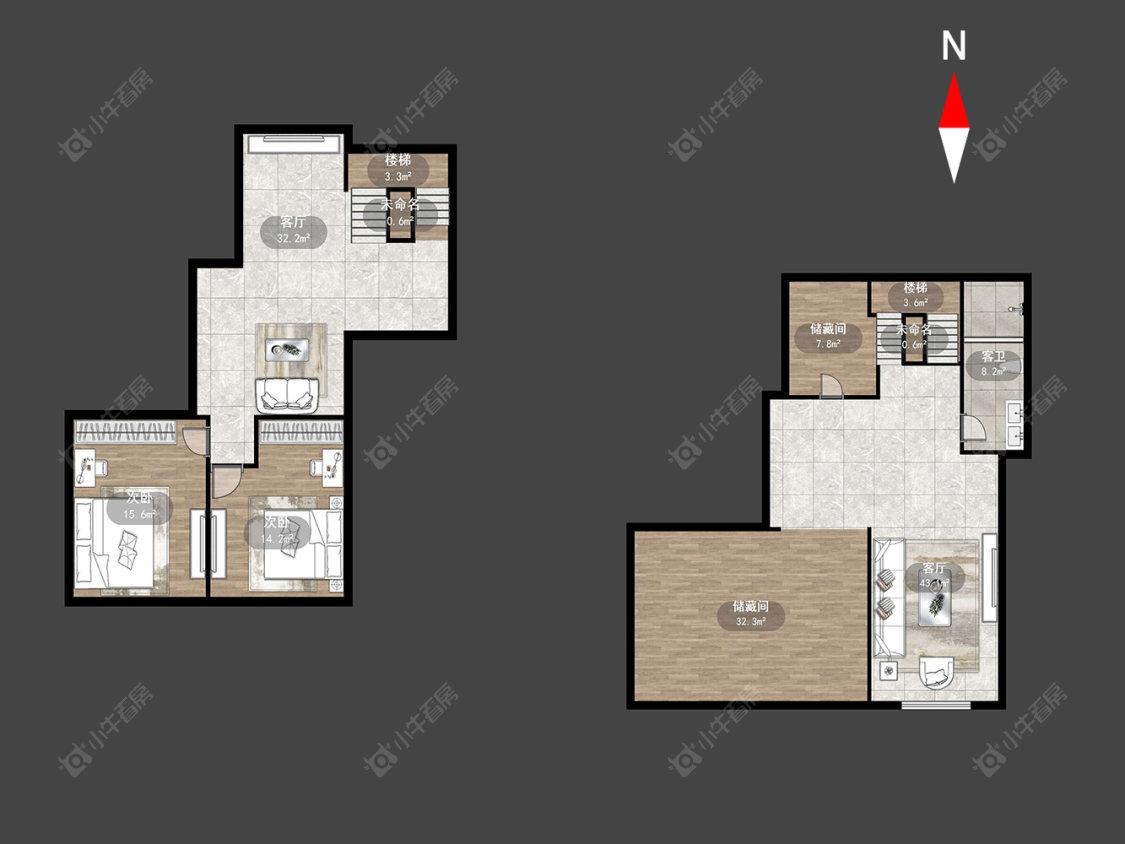 新城金郡(金坛)2区房源户型图 常州新城金郡(金坛)2区在售二手房源户型图_小牛看房