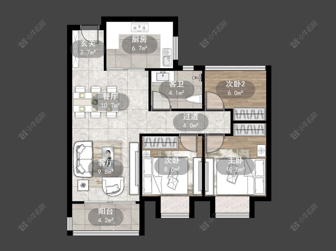 蓝光晶曜房源户型图 常州蓝光晶曜在售二手房源户型图_小牛看房