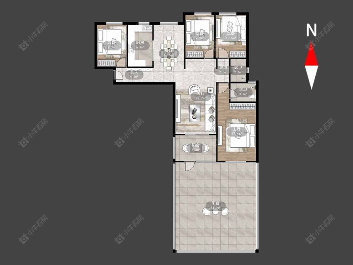 常州莱蒙城公园里在售二手房源户型图_小牛看房