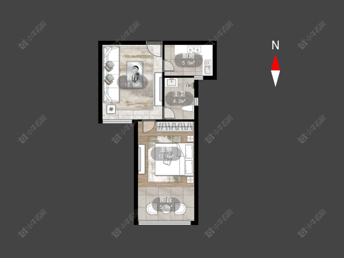 常州玲珑花园在售二手房源户型图_小牛看房