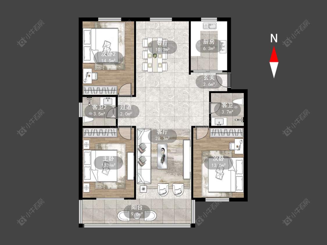常州康云明居在售二手房源户型图_小牛看房