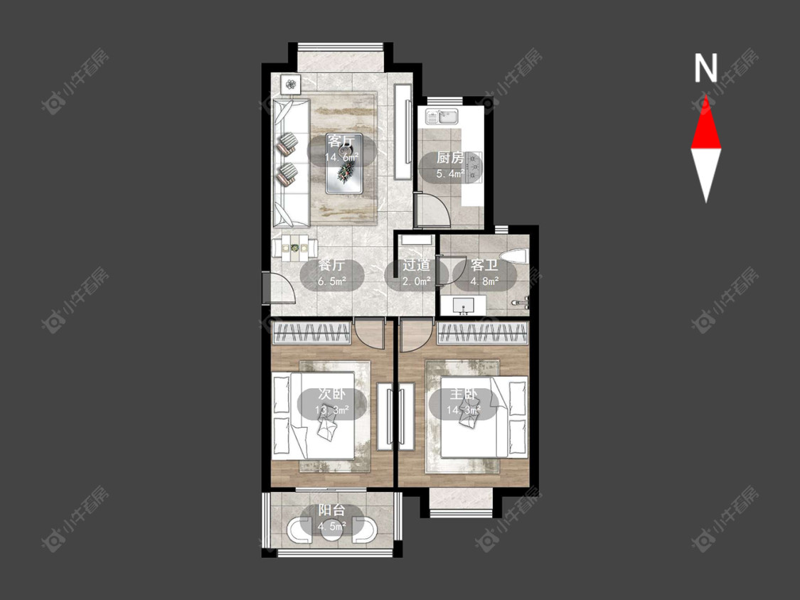 常州都市桃源二期在售二手房源户型图_小牛看房