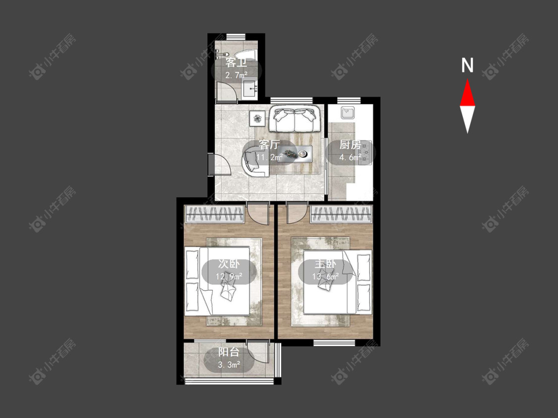 故园里房源户型图 常州故园里在售二手房源户型图_小牛看房