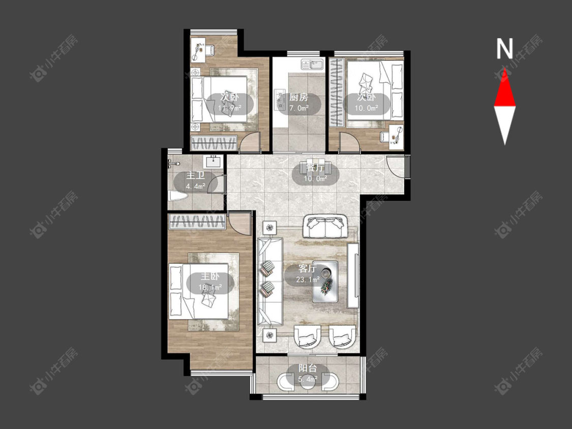 喜盈门花苑房源户型图 常州喜盈门花苑在售二手房源户型图_小牛看房