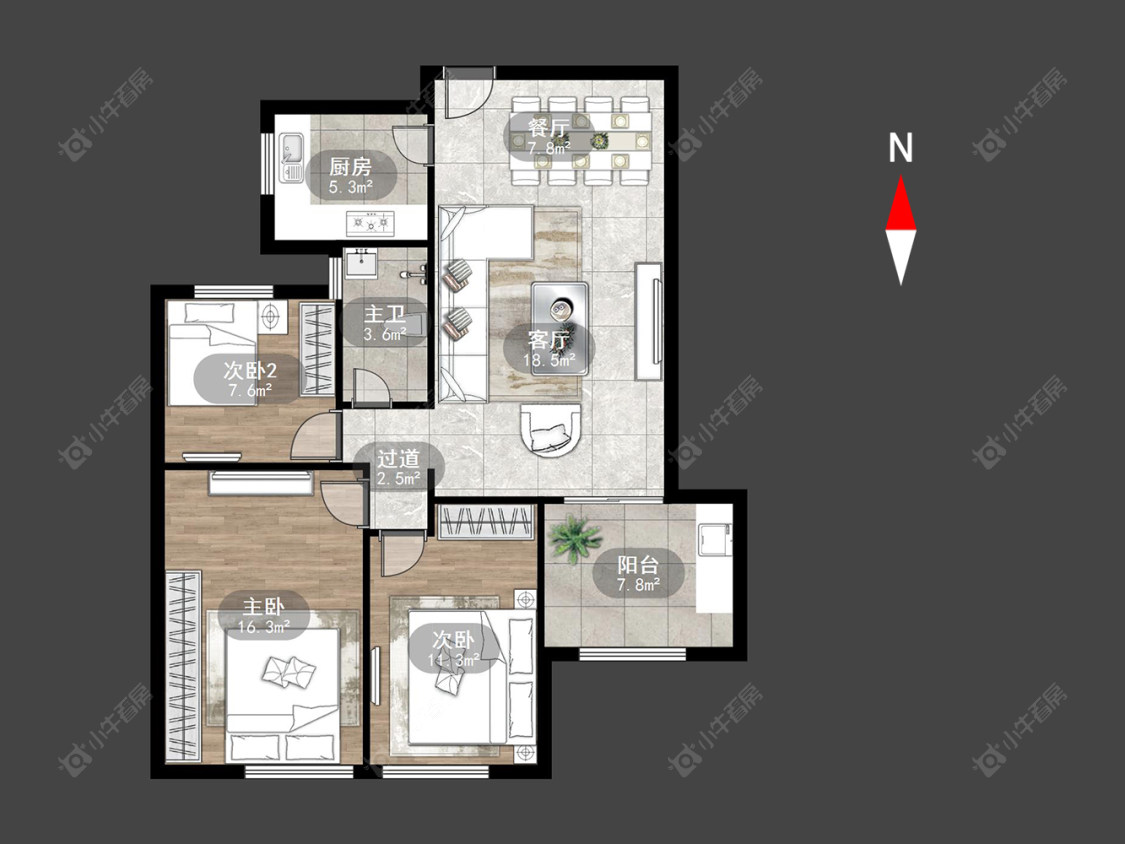 常州绿都万和城五区在售二手房源户型图_小牛看房
