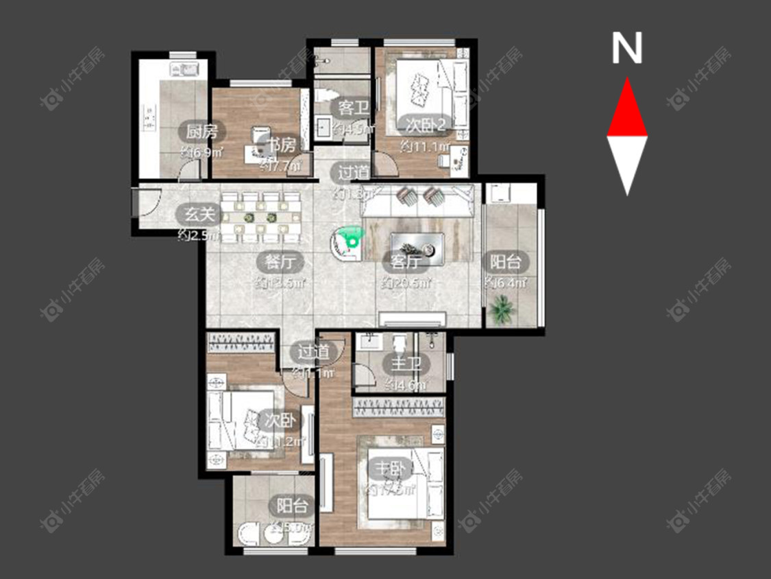 常州绿都万和城五区在售二手房源户型图_小牛看房
