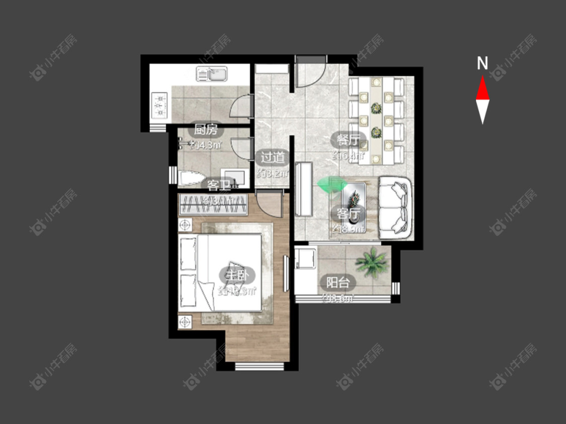 新城尚东区花园东区房源户型图 常州新城尚东区花园东区在售二手房源户型图_小牛看房
